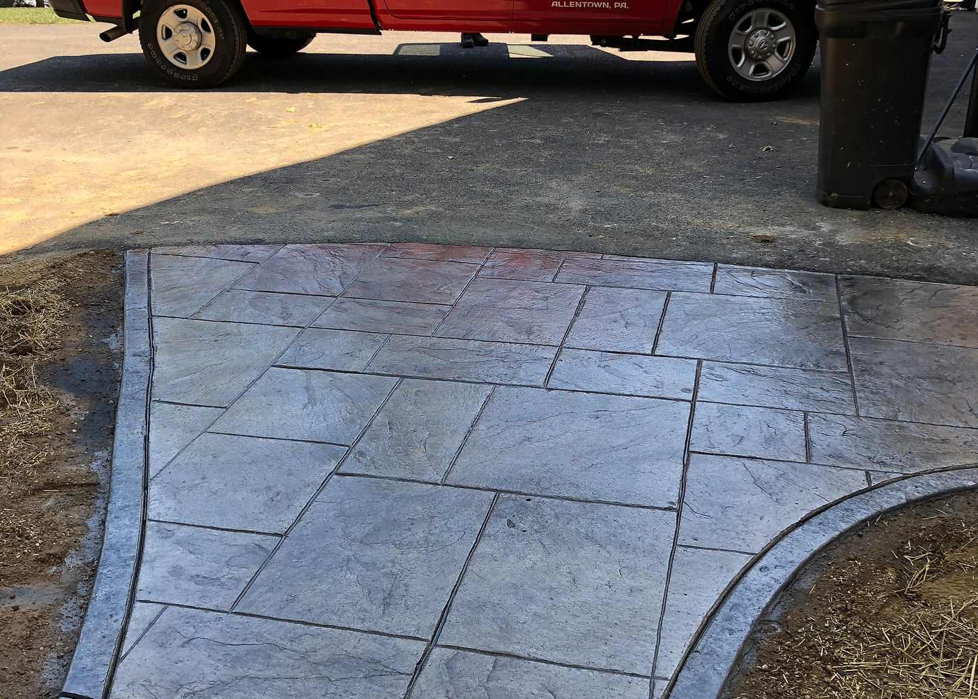 Amanda S. stamped concrete patio project by ASRE photo 4