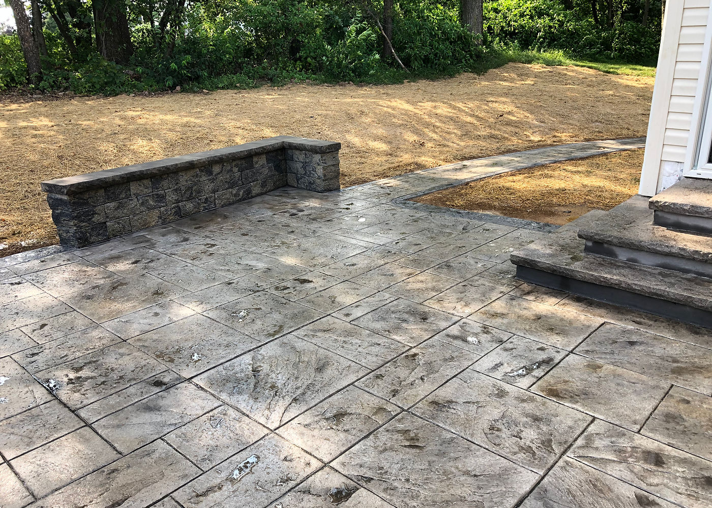Amanda S. stamped concrete patio project by ASRE photo 5