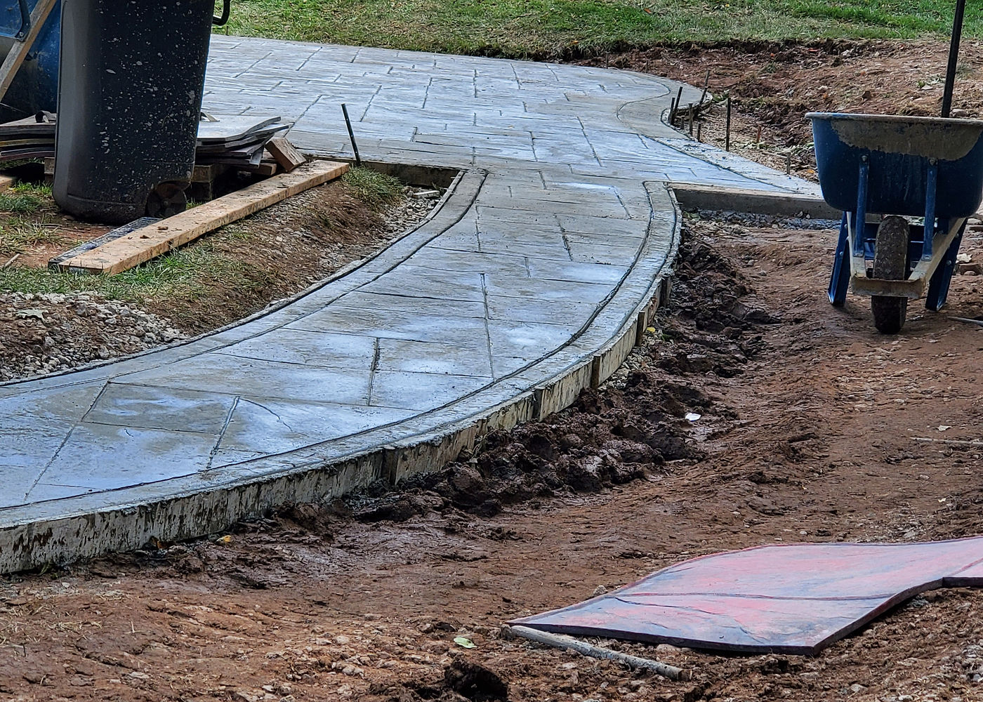 Amanda S. stamped concrete patio project by ASRE photo 7