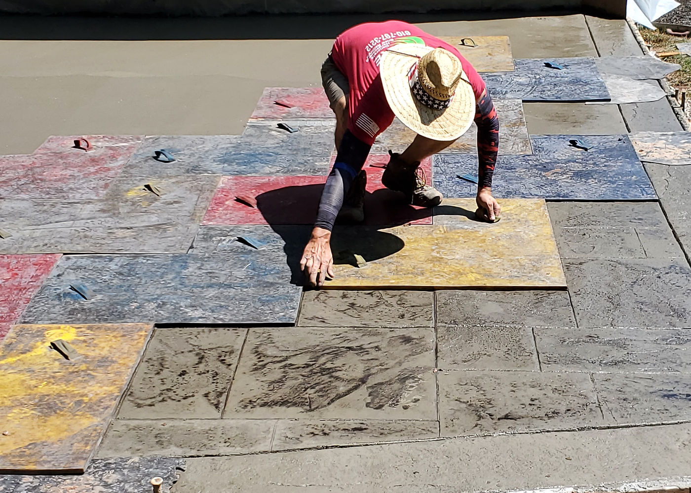 Amanda S. stamped concrete patio project by ASRE photo 9