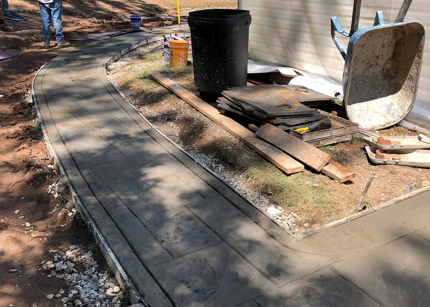 Amanda S. stamped concrete patio project by ASRE photo 11