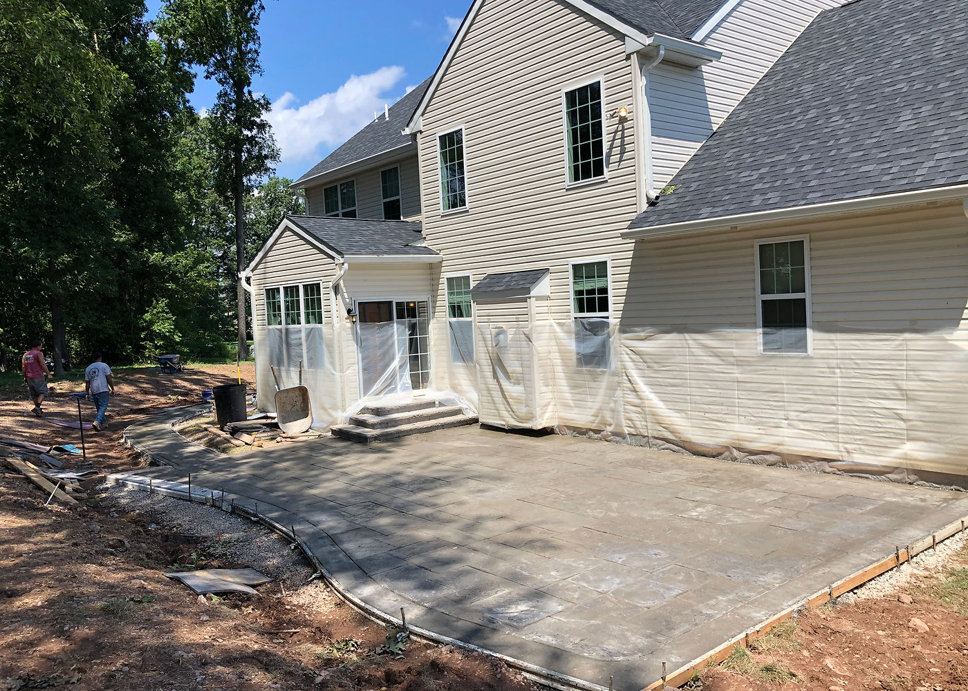 Amanda S. stamped concrete patio project by ASRE photo 12