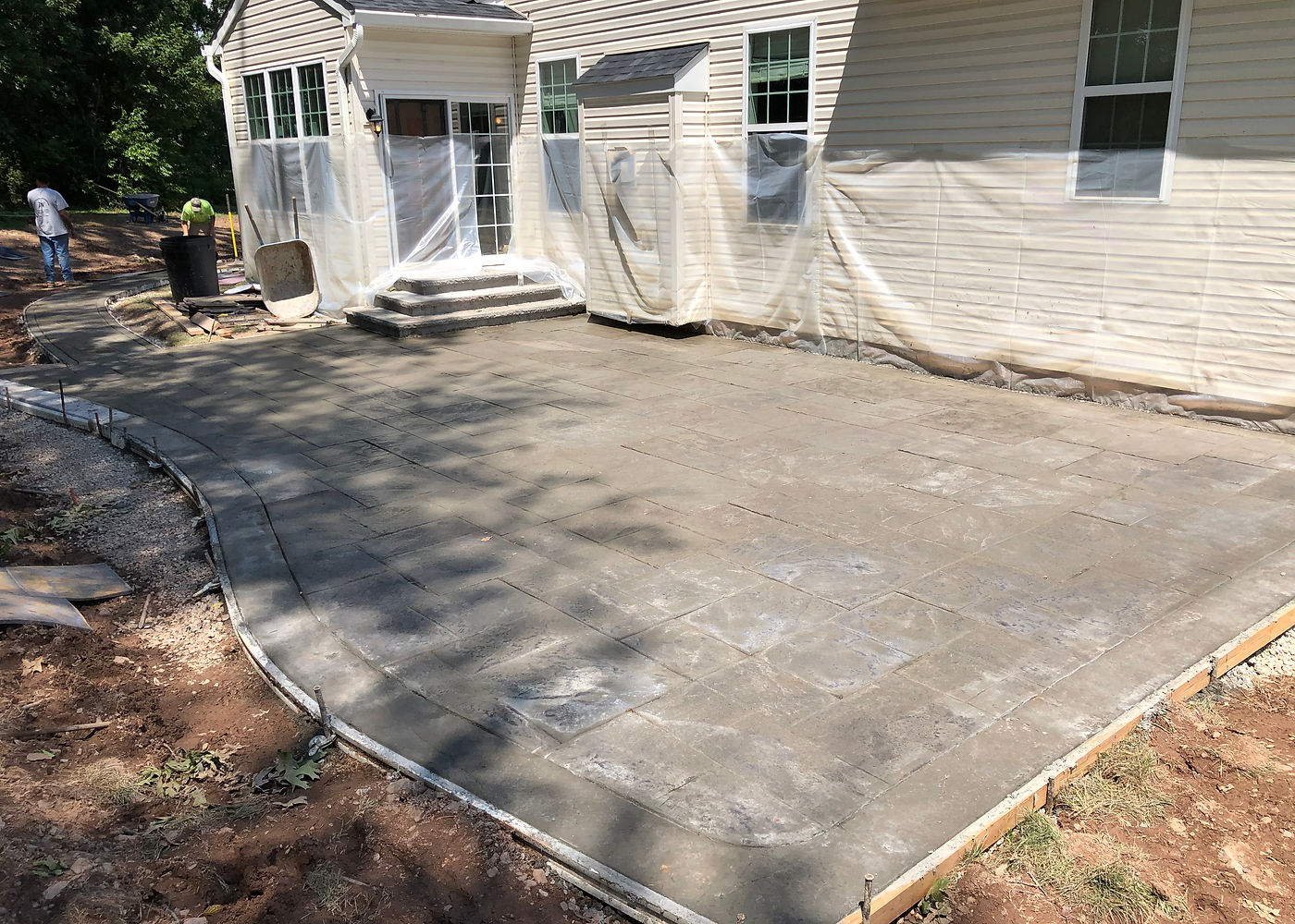 Amanda S. stamped concrete patio project by ASRE photo 13