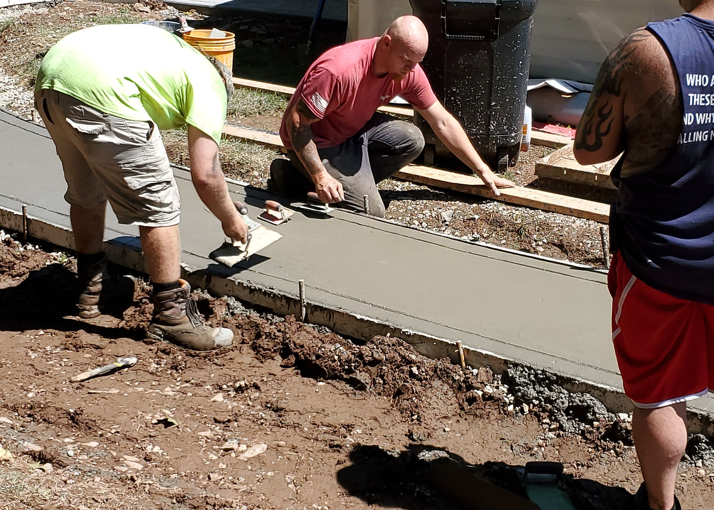 Amanda S. stamped concrete patio project by ASRE photo 16