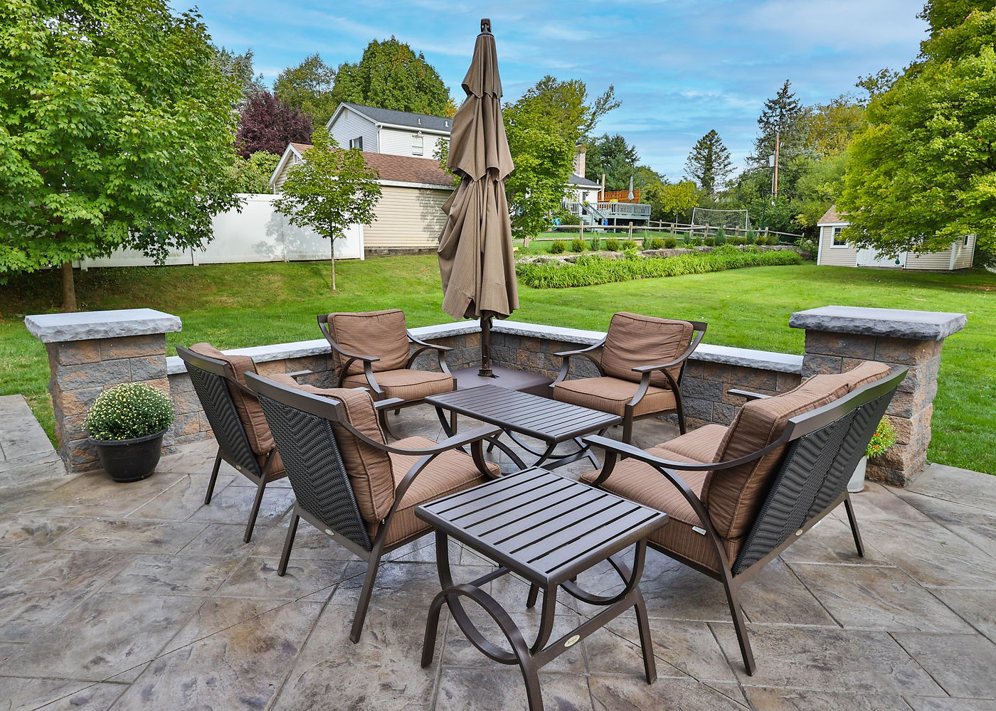 Byrd Avenue outdoor living and paver patio project by ASRE photo 9