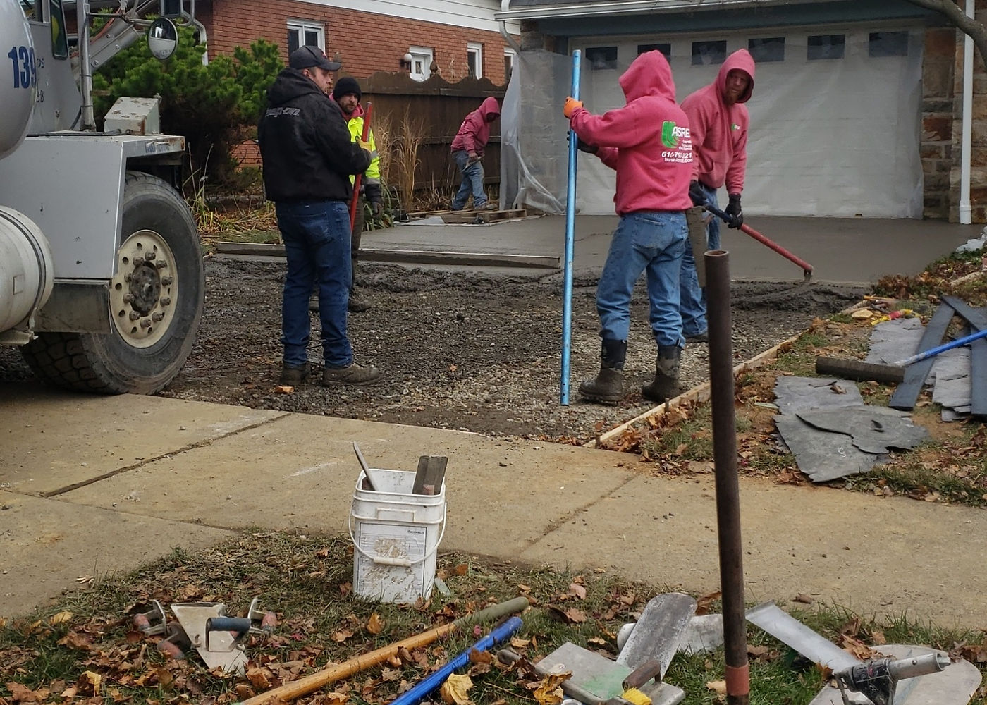 Mr. Smith driveway and concrete flatwork project by ASRE photo 4