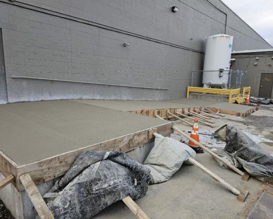 ASRE retail property concrete work in Allentown