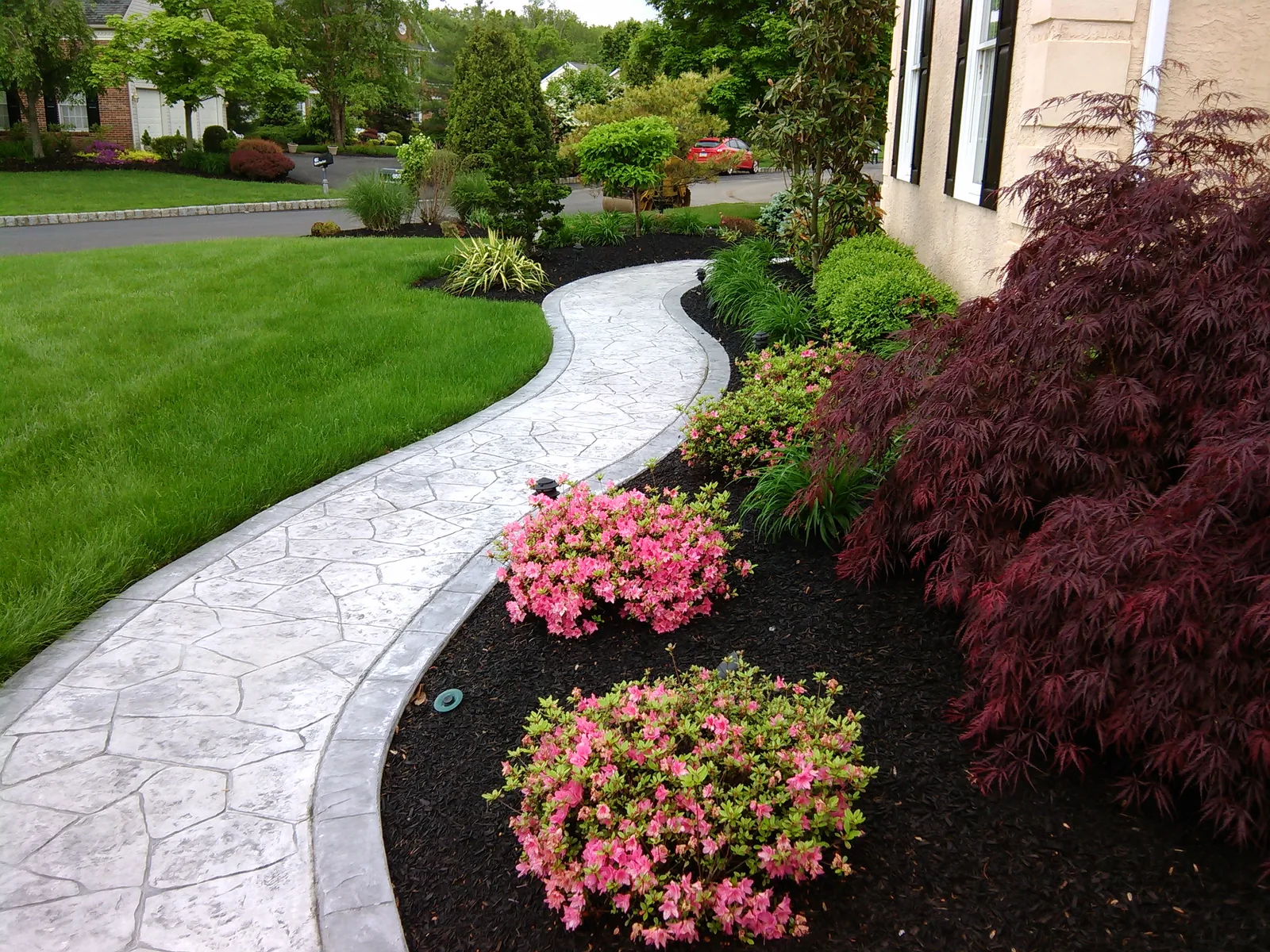 Stamped Concrete Walkway
